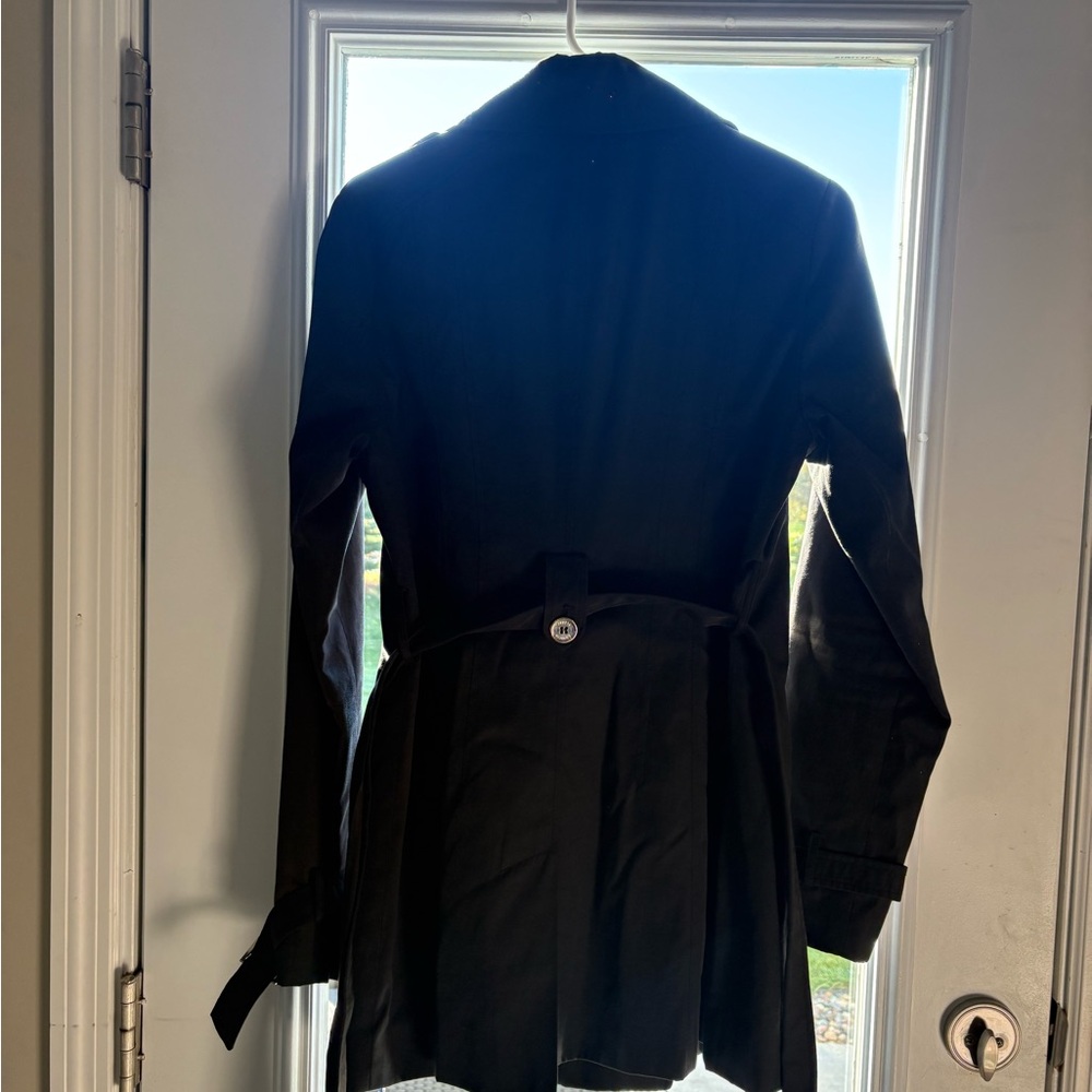 Express Elegant Black Trench Coat